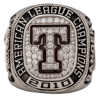 2010 Texas Rangers American League Championship Ring With Presentation Box (Recipient LOA)
